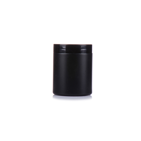 Black 13oz HDPE Protein Powder Bottle