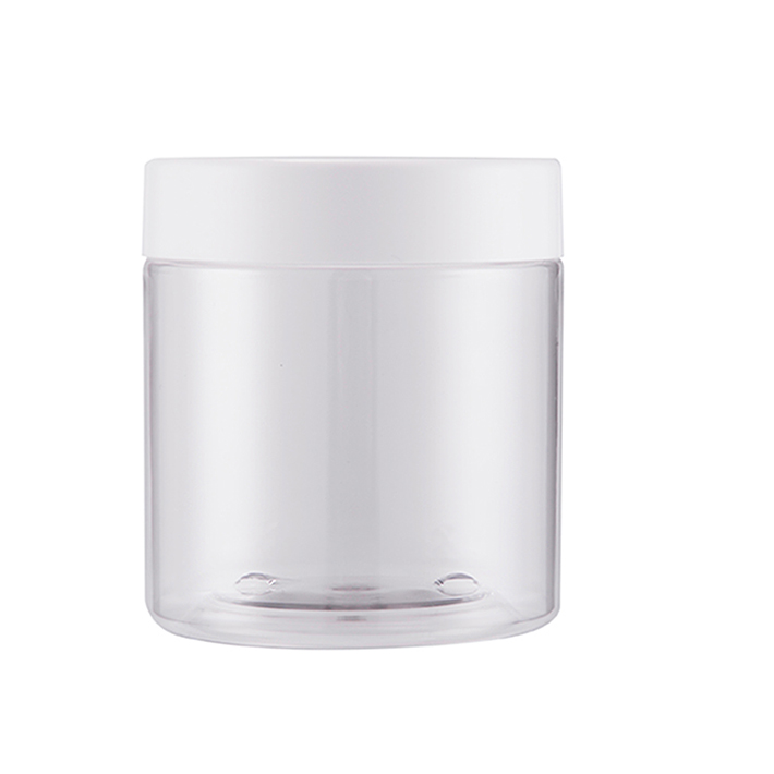 8oz Clear Plastic Health Care Protein Powder Jar