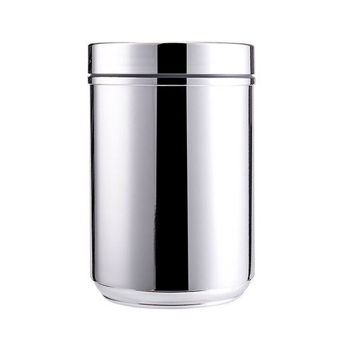 Vitamin 28oz Silver Protein Powder Bottle