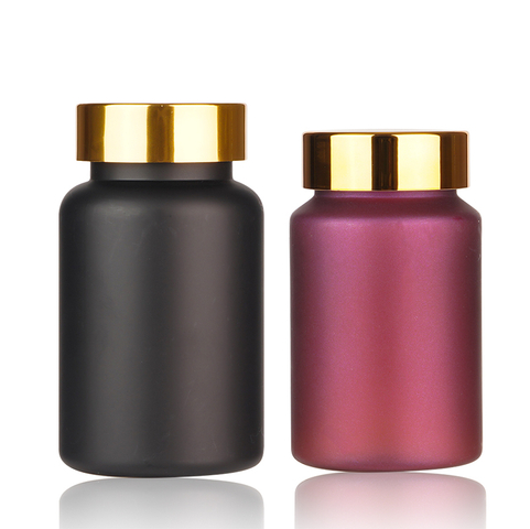 Matte Plastic Custom HDPE Pill Medicine Bottles Containers