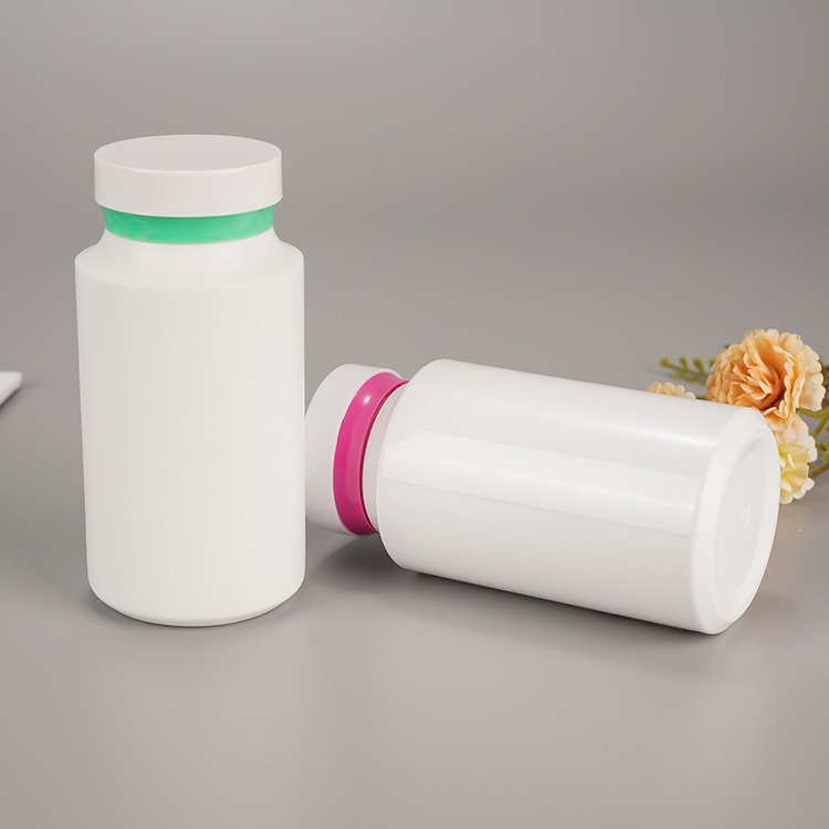 Custom White Plastic Pill Tablet Bottles Containers