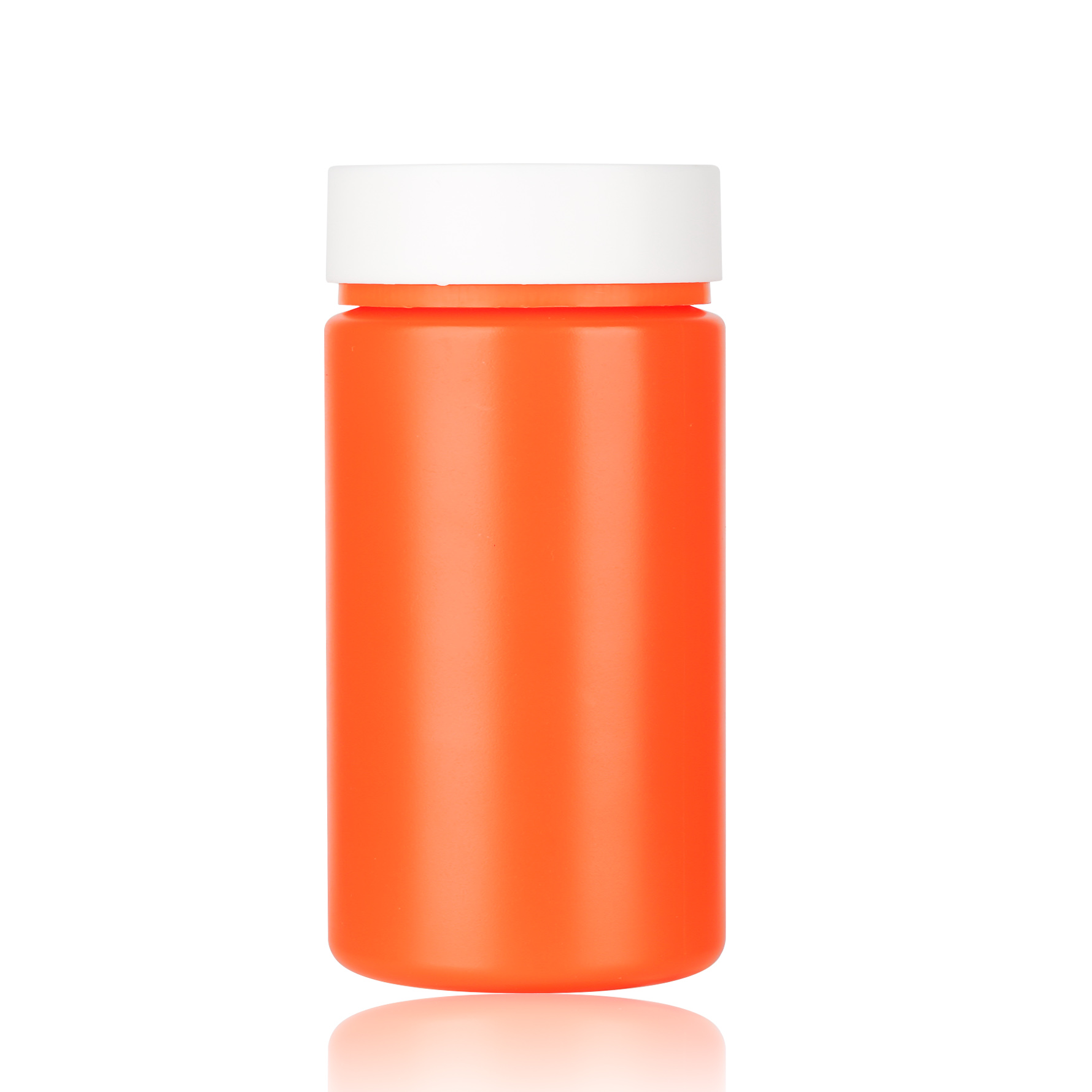 HDPE PCR Child Proof Jar Vitamin C Orange Capsule Container Pill Bottle Capsule Bottle