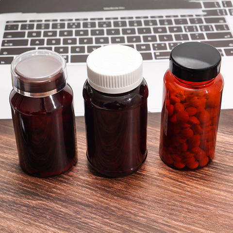 Hot Sale Amber Medicine Capsule Pill Bottles Packaging