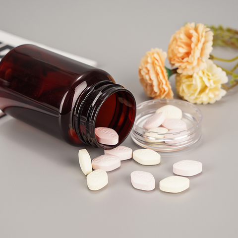 Clear Amber Plastic Pill Medicine Storage Container Holder Bottles