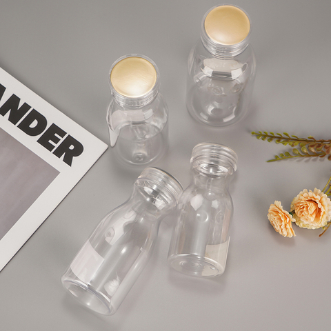 Transparent Plastic Pill Tablet Bottles Container