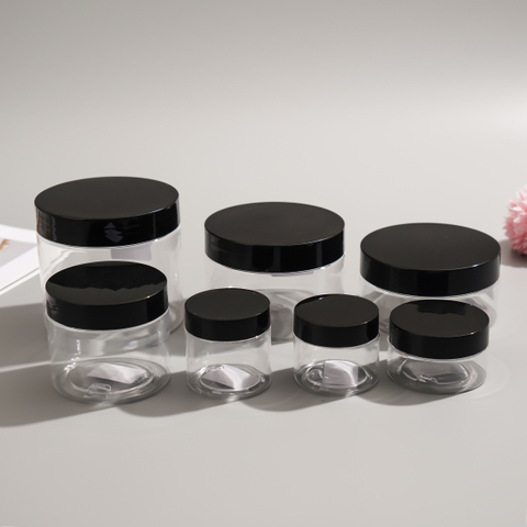 Clear Plastic Mason Jars Leakproof Slime Containers Empty Storage Jars