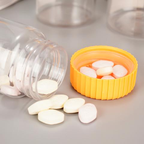 Empty Refillable Pill PET Canister