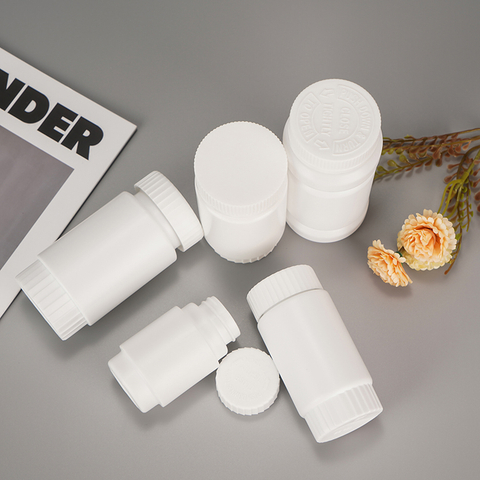 White Daily Pill PET Canister for Medication