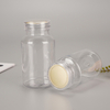 Plastic Clear Round Medicine Bottles with Screw Lid