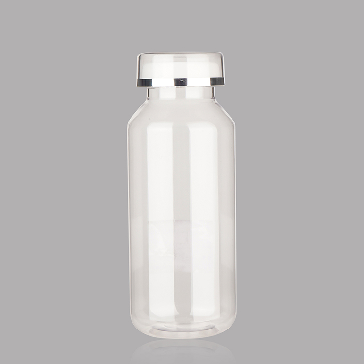 China Supplier GENSYU Hot Sale Customizable Size Transparent High Neck Round Pill Bottle