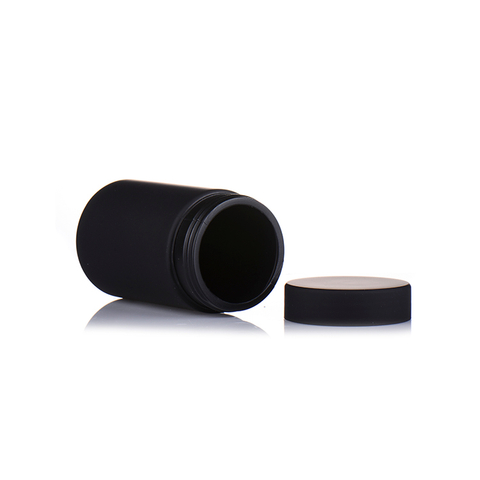 Customized 8oz Black Metalized Canister