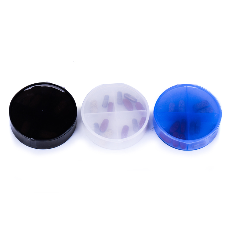 Printed Logo Round Pill Box &Funnel for Capsule