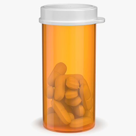 50ml Orange PET Canister for Pills