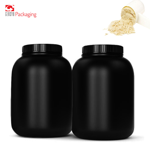 Premium Plastic Tub With Screw Lid Protein Packaging