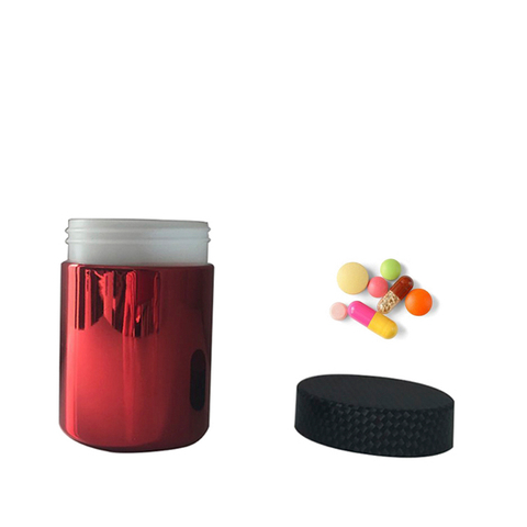 4oz Round Pill Metalized Canister