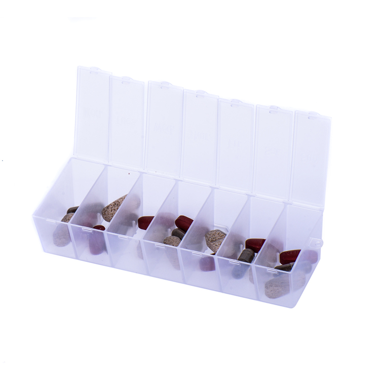 Custom 7 Compartment Plastic Pill Box &Funnel