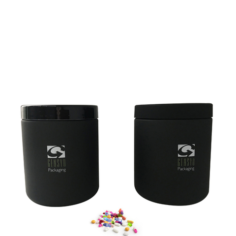 Black Medicine Supplement Bottle Packing