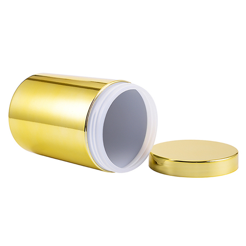 Round Food Supplement Bottle Lotion Bottle Design Small Plastic Jars Custom Hdpe Plastic Jar 