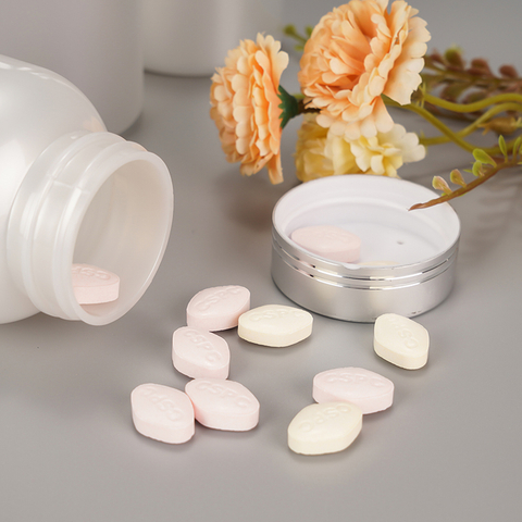 White Portable Capsule PET Canister