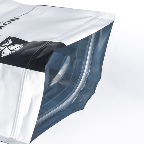 White Matte 12oz Doypack Protein Bag/Biodegradable Bag For Dry Protein Pouch Packaging