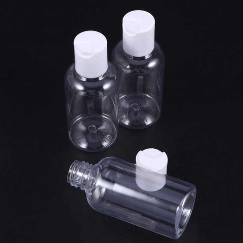 Recycle PET Canister with Top Cap for Sanitizer
