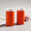 HDPE PCR Child Proof Jar Vitamin C Orange Capsule Container Pill Bottle Capsule Bottle