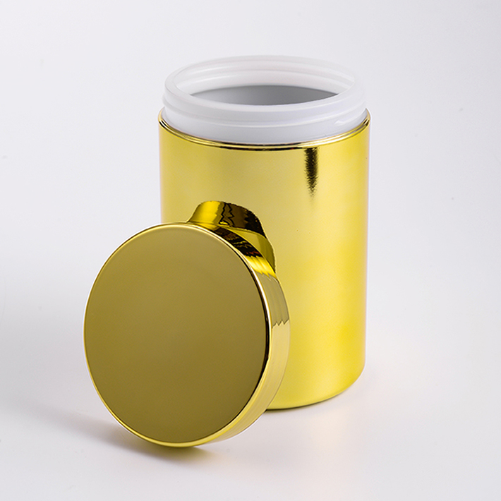 Reusable Vitamin Metalized Canister with Logo