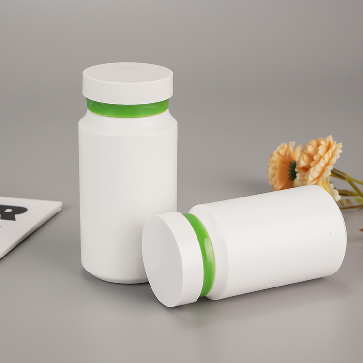 Custom Plastic Pill Tablet Bottles Containers with Screw Cap