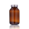 Frosted Cap Wide Mouth Glass Medicine Bottle