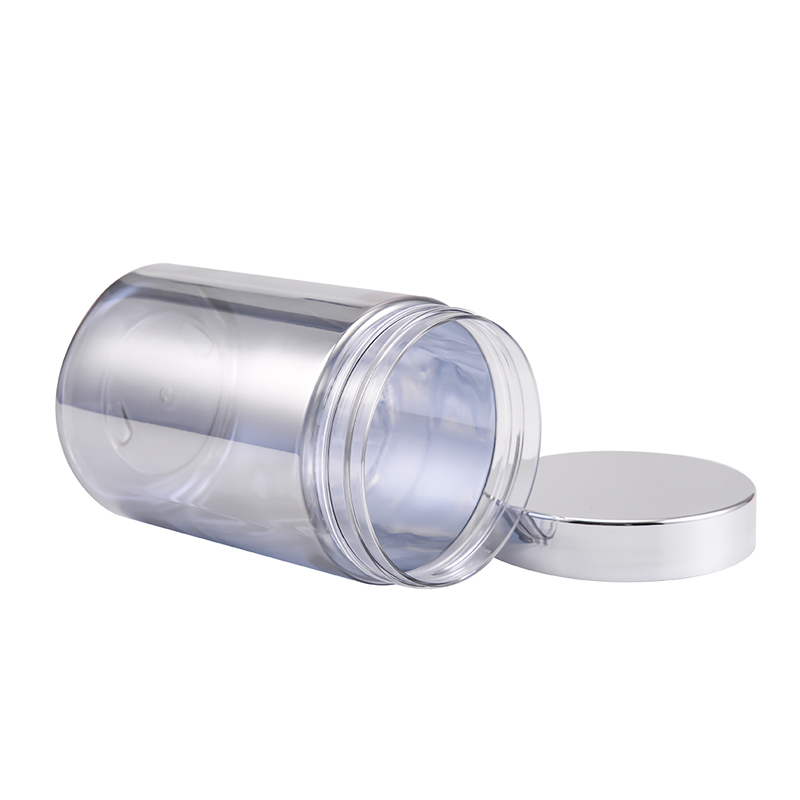 HDPE Round See Through Canister with Resistant Cap