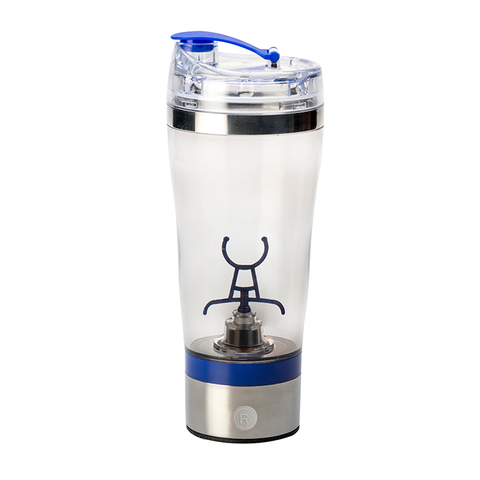 Blue Portable Printed Logo Mixer&Click Shaker