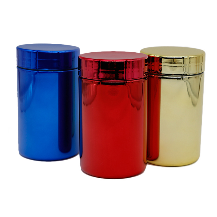 Colorful Plastic Metalized Jar for Nutrition