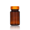 Amber Vitamin Glass Medicine Container