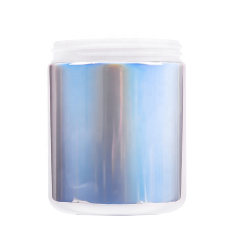 240ml Chrome Plastic Iridescent Canister for Pet
