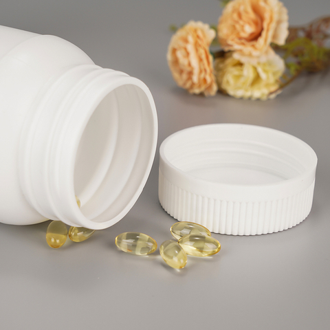 White Refillable PET Canister with Safety Caps